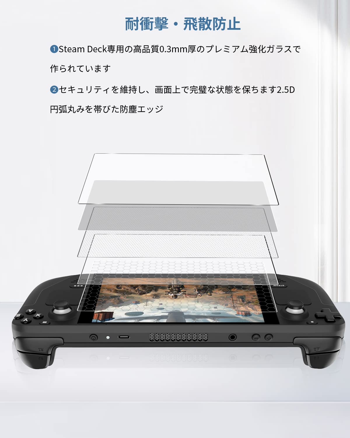 Amazon.co.jp: Oldstar Steam Deck/Steam Deck OLED 用 ガラスフィルム